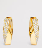 Engelbert Aurea Spira Creoles gold and diamond earrings - British product