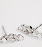 Suzanne Kalan white gold diamond Frenzy stud earrings (British brand)