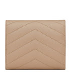 Saint Laurent small monogram matelassé envelope wallet, imported from the UK