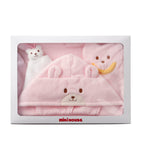 Miki House cotton bath poncho set mitten toy, UK version