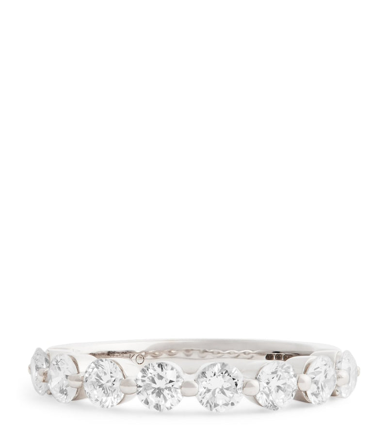 Anita Ko floating diamond ring white gold (British brand)