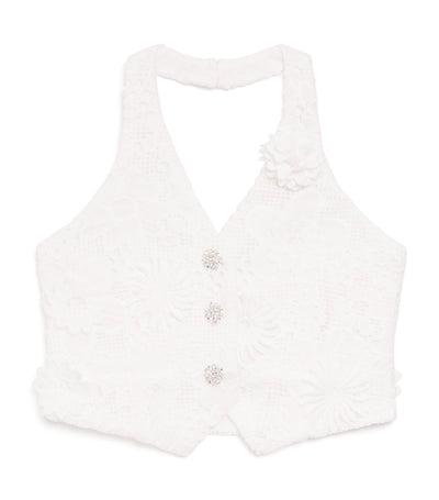 بلوزة MARLO Crocheted Lucinda Halterneck Top Children's Top (2-16 Years) - تسوق عبر الإنترنت في McGrocer