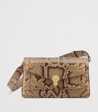 Bvlgari Serpenti Forever cross-body bag in python skin, imported from the UK
