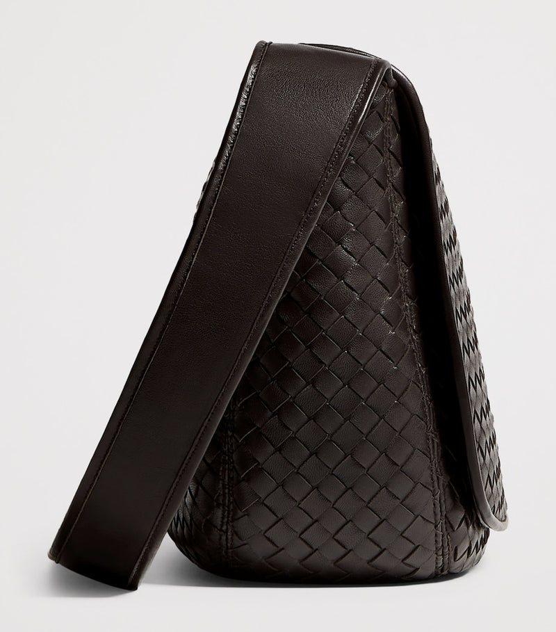 Bottega Veneta Lambskin Veneto Messenger Bag, UK version