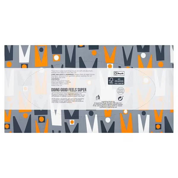 Superdrug XL tissues 100 sheets (British brand)