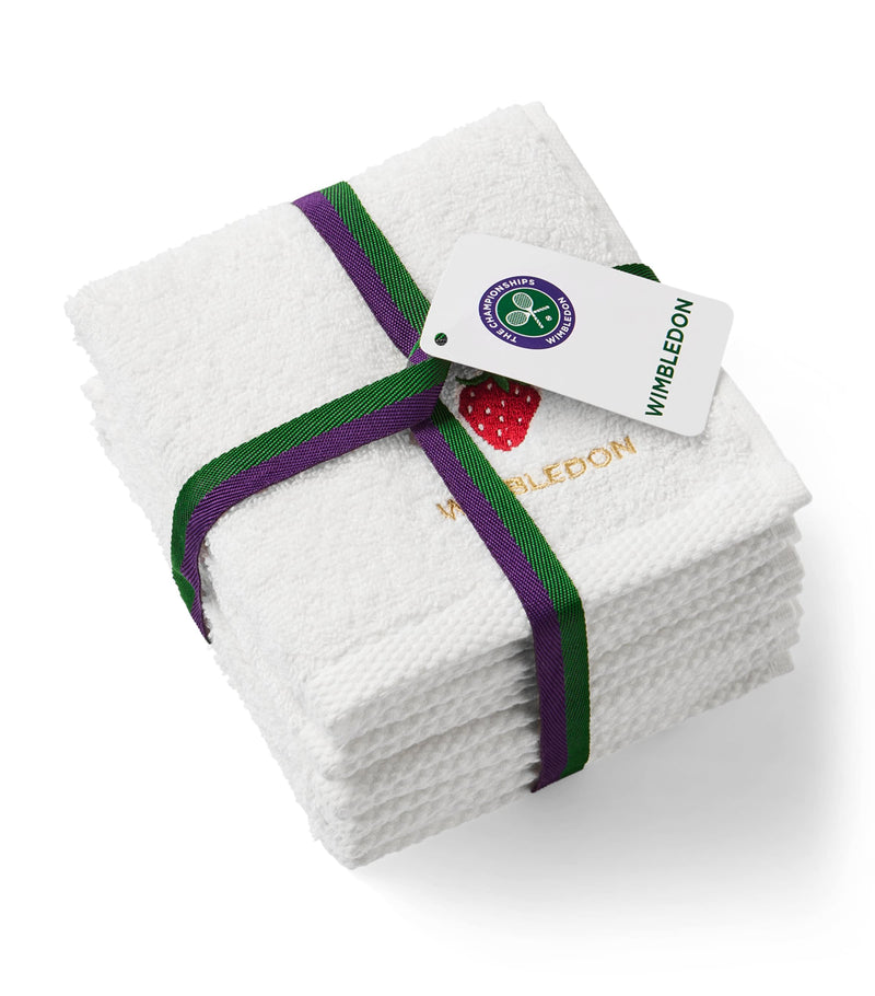 Christy Wimbledon face cloths pack of 5 cotton 600gsm - British product