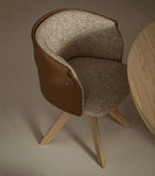Flexform Ozzy swivelling dining chair 60cm x 55cm, UK version