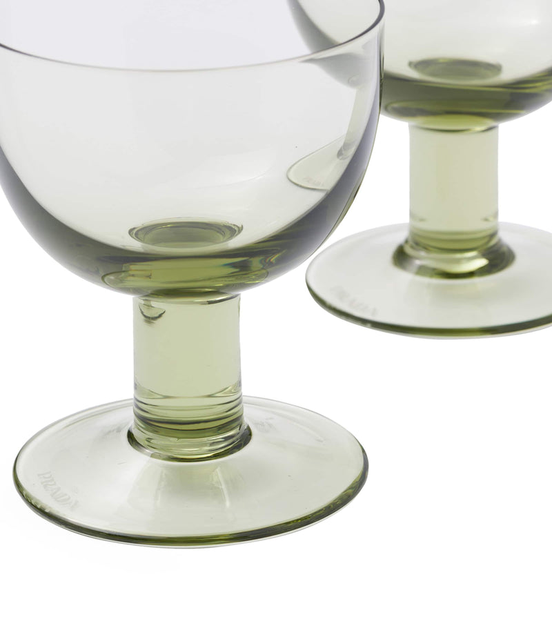Prada Plinth water glasses set of two, imported from the UK