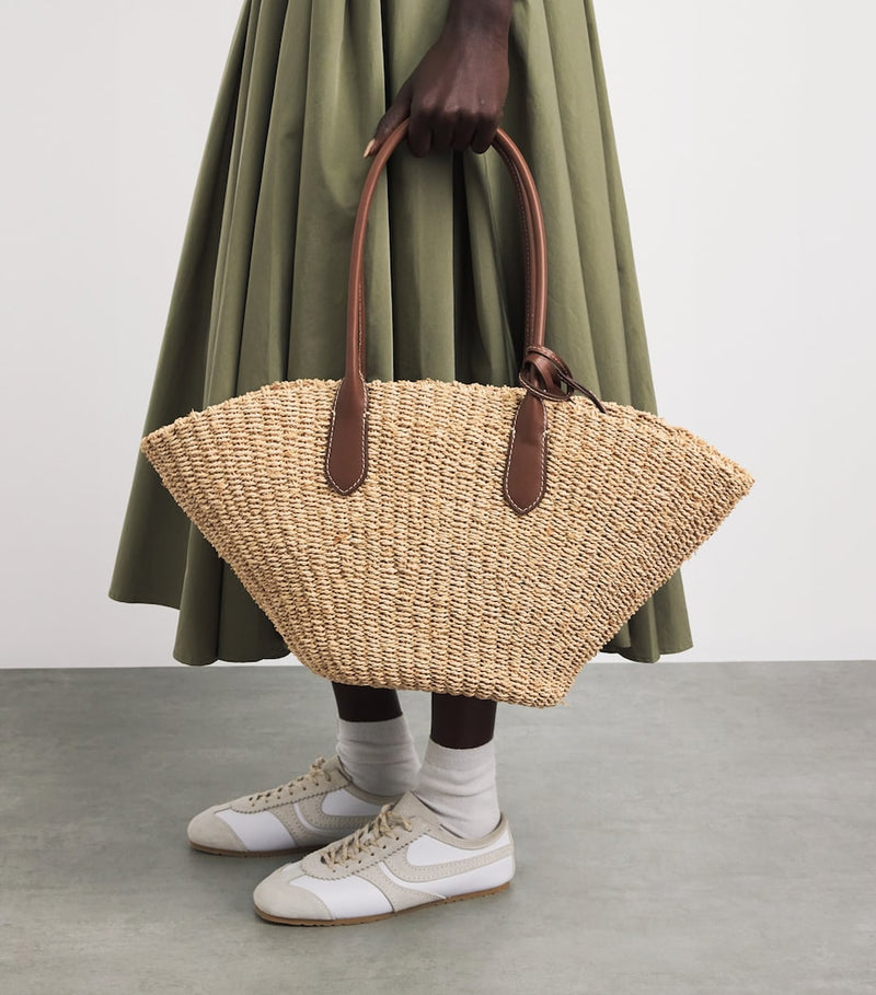 Polo Ralph Lauren medium raffia tote bag, UK version
