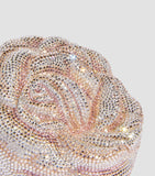 Judith Leiber crystal-embellished rose clutch bag (British brand)