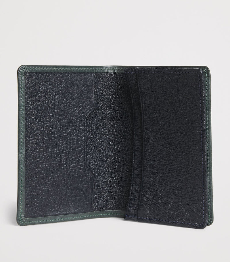 Swaine leather business card case vegetable-tanned bovine leather - British product