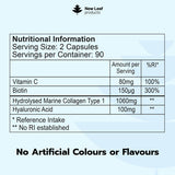 New Leaf marine collagen capsules 1060mg Type 1 (British brand)