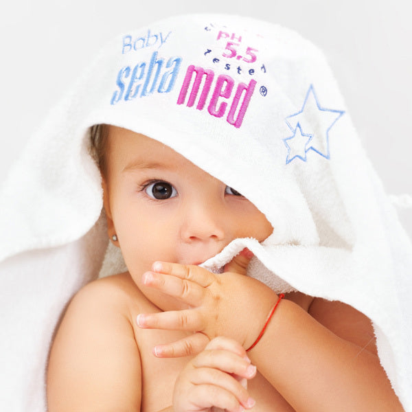 Sebamed Baby Hooded Bathtime Towel 75cm x 75cm (British brand)