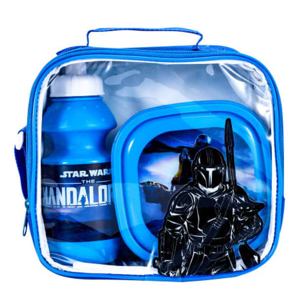 Star Wars Mandalorian children's lunch box set, UK version