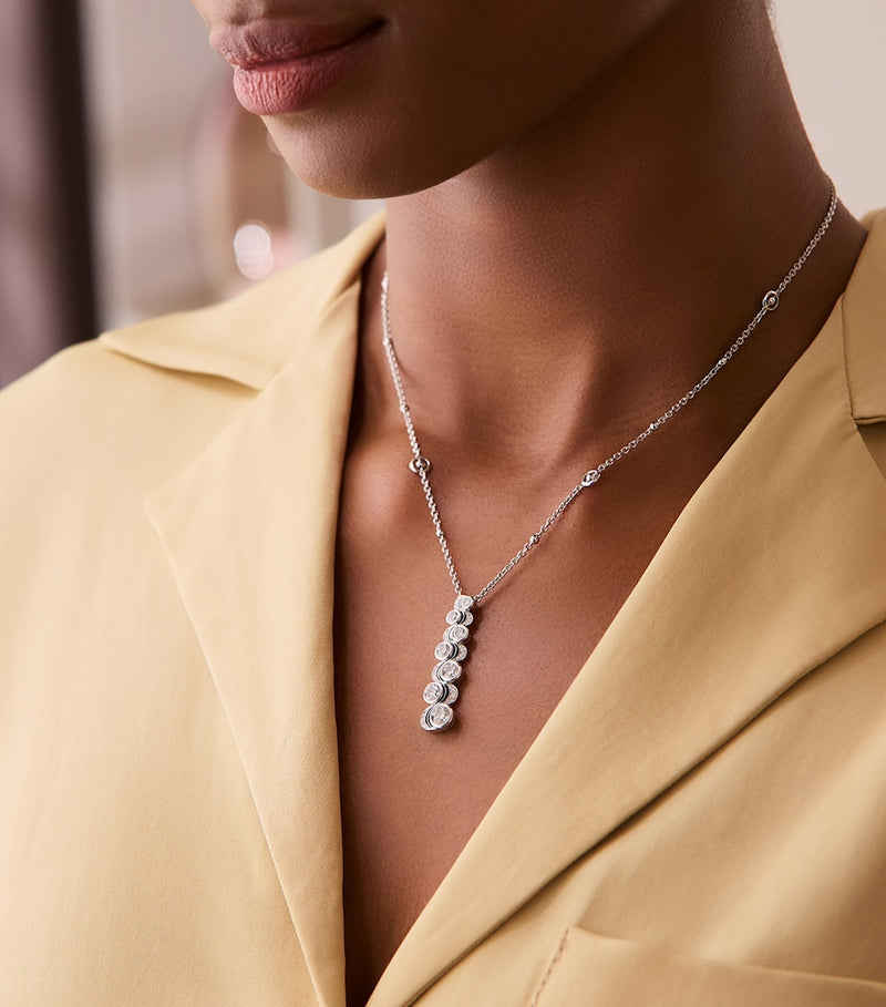 Boodles Over the Moon platinum diamond pendant - British product