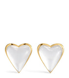 Alaïa Le Coeur Bombe earrings 4.5cm heart shape, imported from the UK