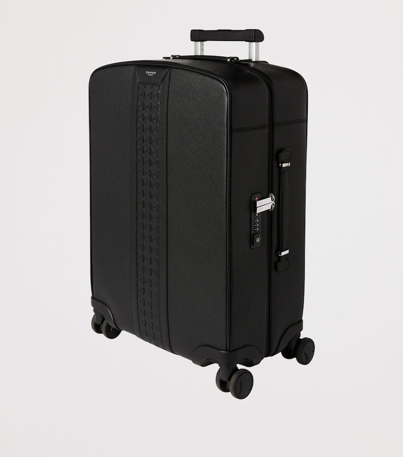 Serapian calfskin hard carry-on suitcase 55cm (British brand)
