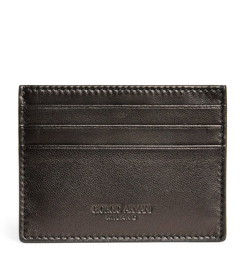 Giorgio Armani lamb leather card holder 8cm x 10.5cm, imported from the UK