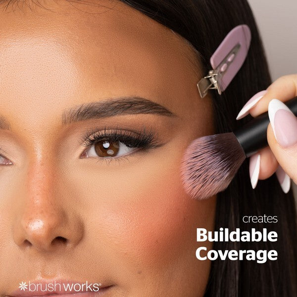 Brushworks highlight brush with soft taklon bristles, UK version