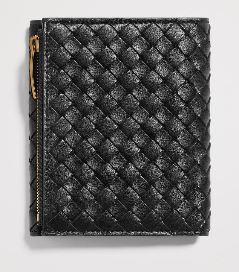 Bottega Veneta small leather Piccolo bifold wallet, imported from the UK