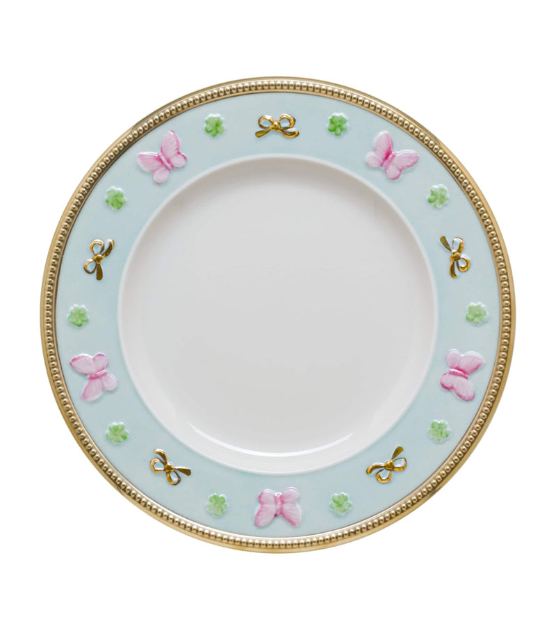 Villari Blooming Butterfly porcelain dessert plate 21cm (British brand)