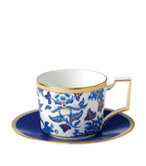 Harrods Wedgwood Hibiscus Iconic Teacup and Saucer Set- Buy online at McGrocer
