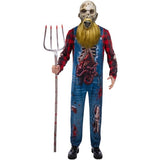 Smiffys hillbilly zombie farmer costume jumpsuit mask - British product