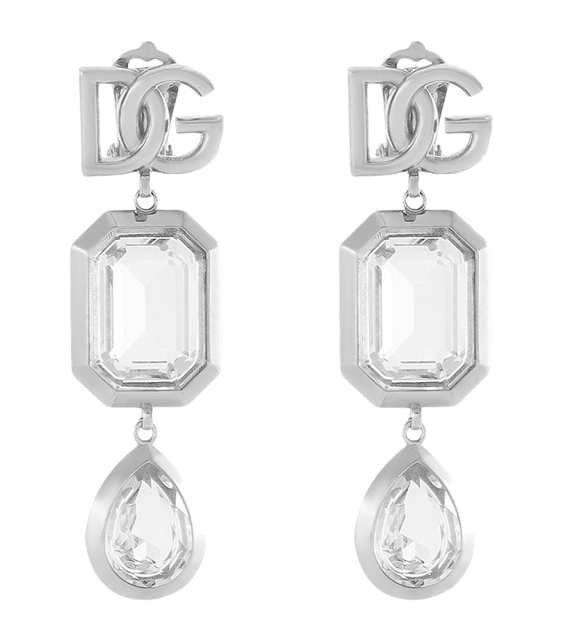 Dolce&Gabbana embellished clip-on earrings, imported from the UK