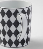 Prada porcelain checkerboard mug, imported from the UK