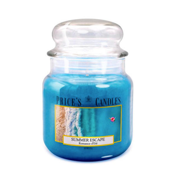 Price's Candles Summer Escape scented candle medium jar, imported from the UK
