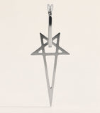 Rick Owens pentagram single earring 4cm - British product
