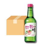 Jinro Peach Soju 13% ABV case of 20 bottles (British brand)