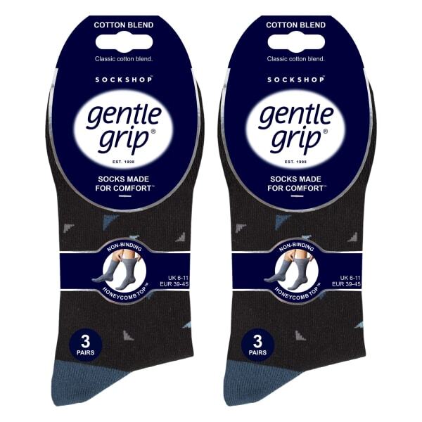 Gentle Grip men's honeycomb top socks - British product