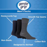 Gentle Grip men's honeycomb top socks - British product
