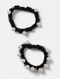 Pearl mini scrunchie set, British hair accessories, imported from the UK