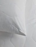 Pure cotton quilted pillow protectors pack of two, imported from the UK