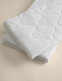 Quilted waterproof pillow protectors set of 2, imported from the UK