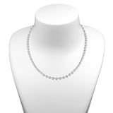 3.00ctw Round Brilliant Cut Diamond Necklace, 18ct White Gold - McGrocer