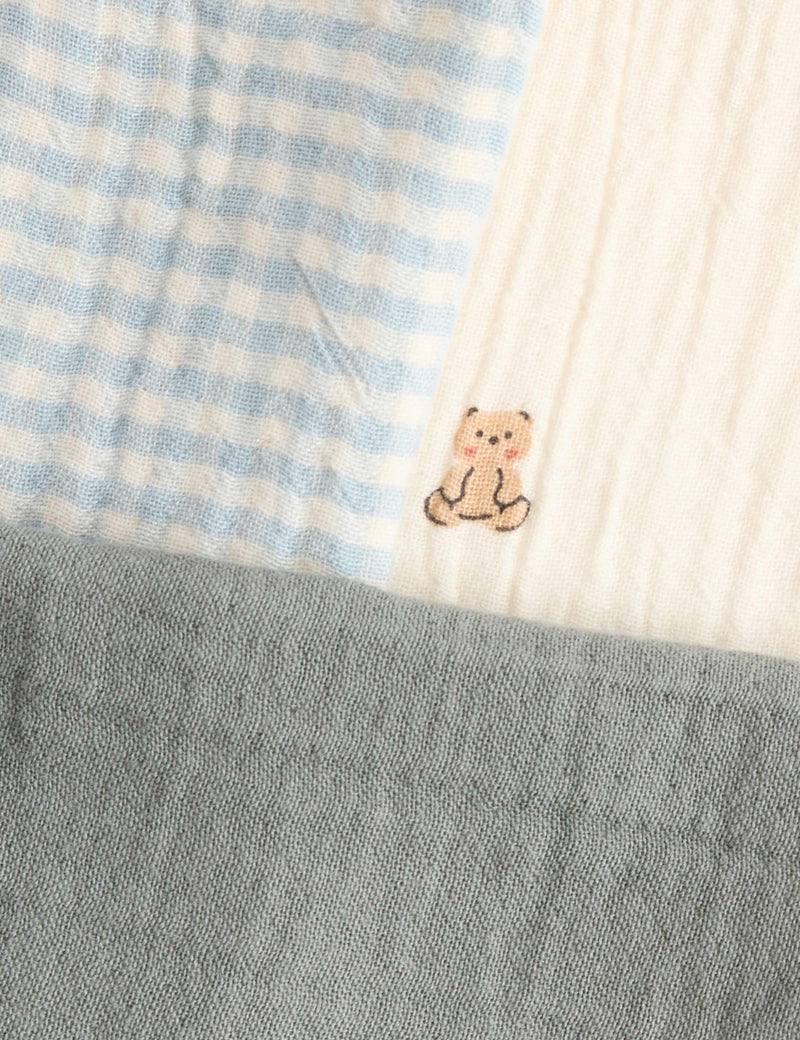 Cotton rich dribble bibs 3-pack - British product