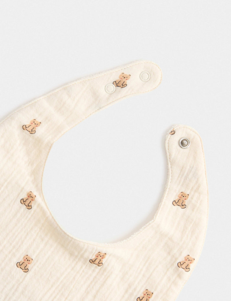 Cotton rich dribble bibs 3-pack - British product