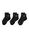 Nike cotton rich ankle socks 3 pack, imported from the UK