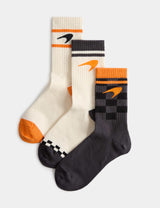 M&S McLaren 3 Pack Cotton Rich Socks (6 Small - 7 Large)- Buy online at McGrocer