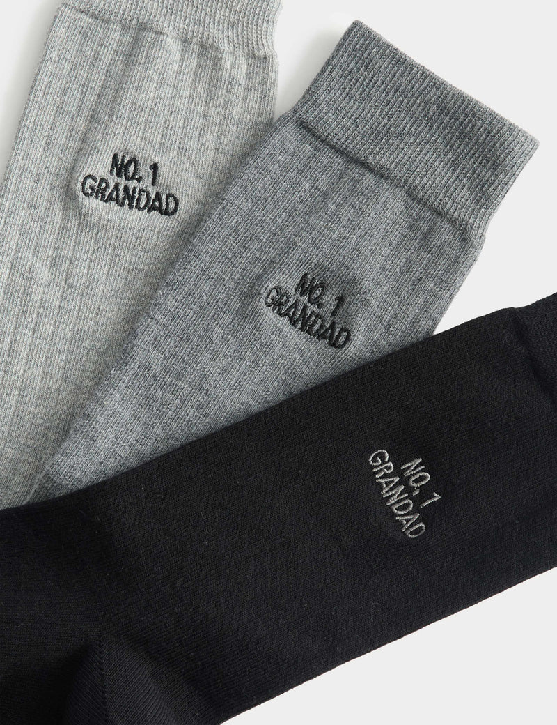 M&S No.1 Grandad Socks 3 Pack Cotton Rich - British product