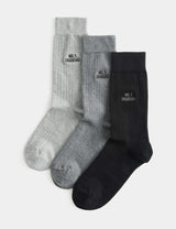 M&S M&S 3 Pack Cotton Rich No.1 Grandad Socks- Buy online at McGrocer