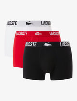 Lacoste 3 Pack Cotton Stretch Trunks Men's Underwear