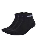 adidas ankle socks 3 pack cotton-rich logo - British brand