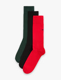 HUGO 3 pack cotton rich logo breathable socks, UK version