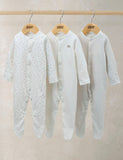 Mamas & Papas cloud sleepsuits 3 pack for 0-24 months, imported from the UK