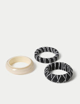 M&S Raffia Resin Bangles 3 Pack- Buy online at McGrocer