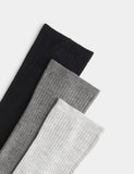 M&S 3 pack supersoft ribbed crew socks - British product